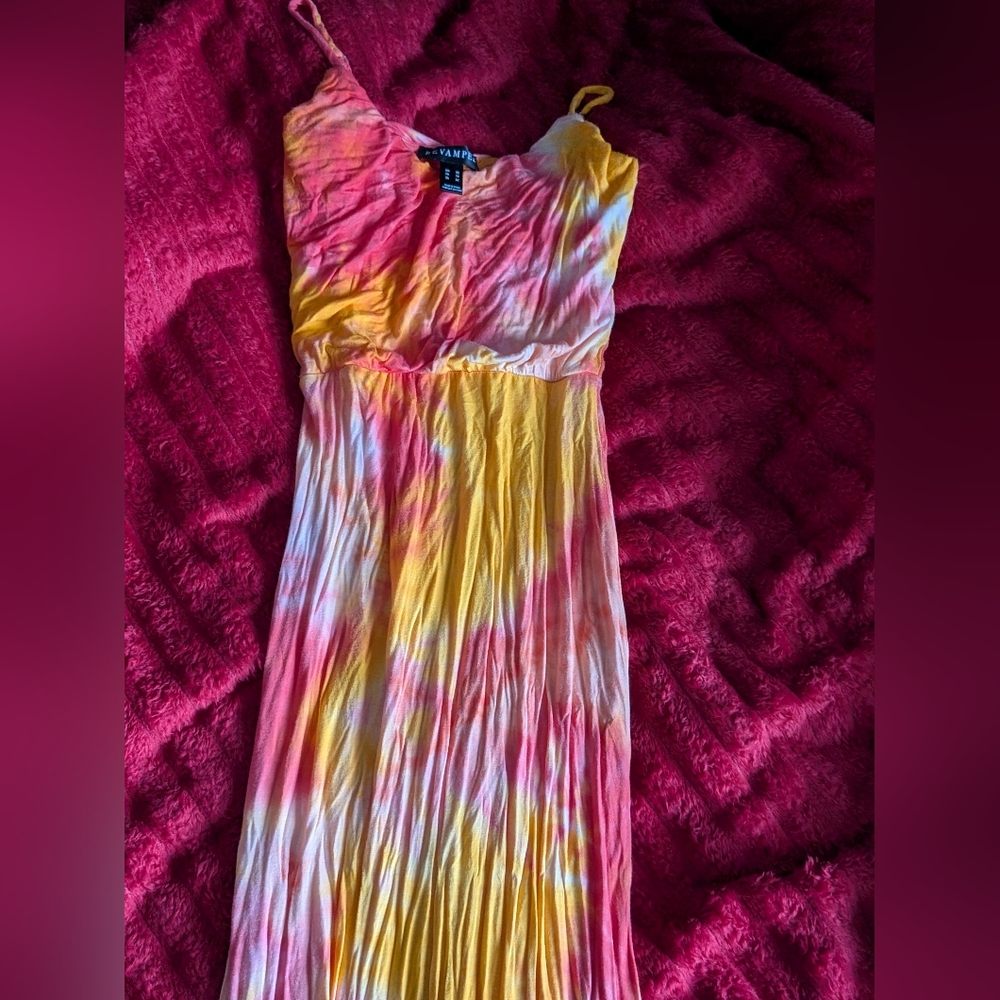 Vibrant Tie-Dye Maxi Dress